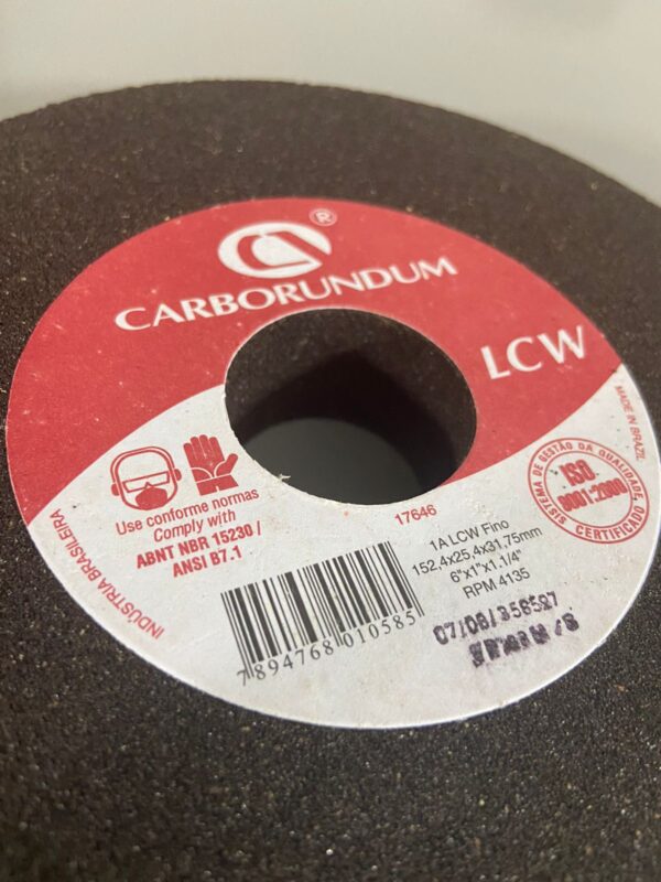 Rebolo Abrasivo CARBORUNDUM PN: 1ALCWFINO - Image 3