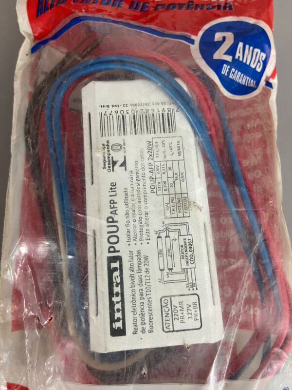 Reator Intral PN: POUP-AFP 2X20W - Image 2
