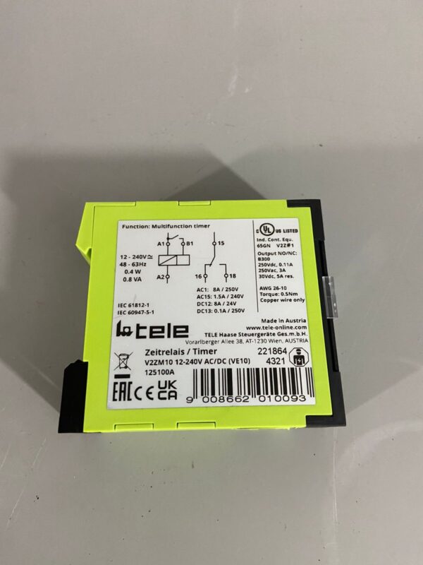 Relé Tele Haase PN: V2ZM10 12-240V AC/DC - Image 6