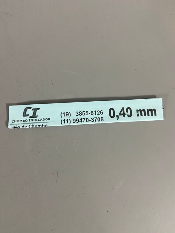 Calibrador de folga CI Chumbo PN: 0,4X105MM