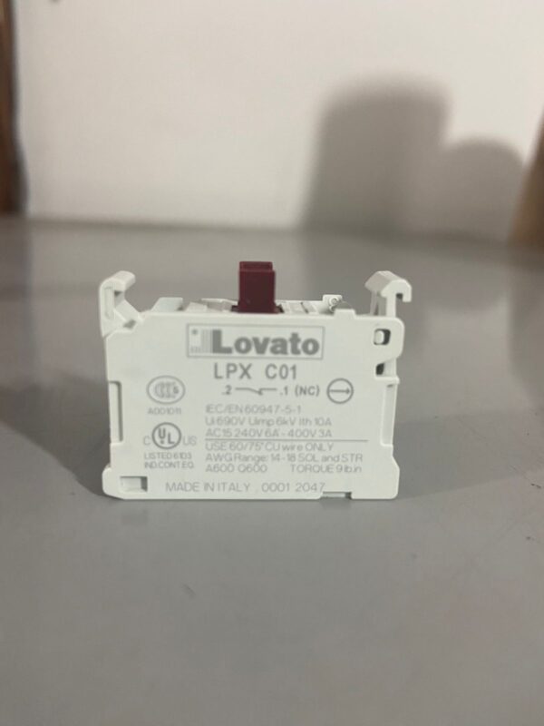 Botão de Comando Lovato PN: LPC B6144 + LPX AU120 + LPXC01 - Image 6